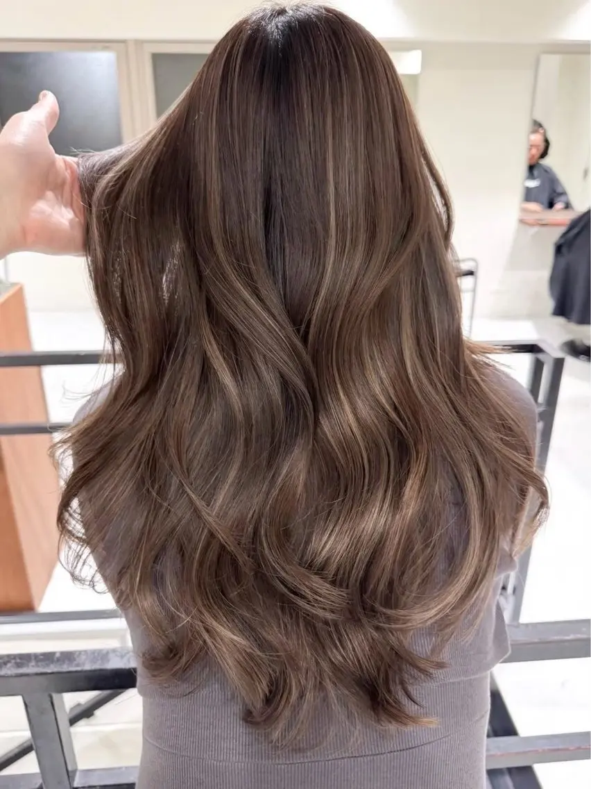 セミロング カラー ヘアカラー 艶髪透明感カラー / まあやのヘアスタイル