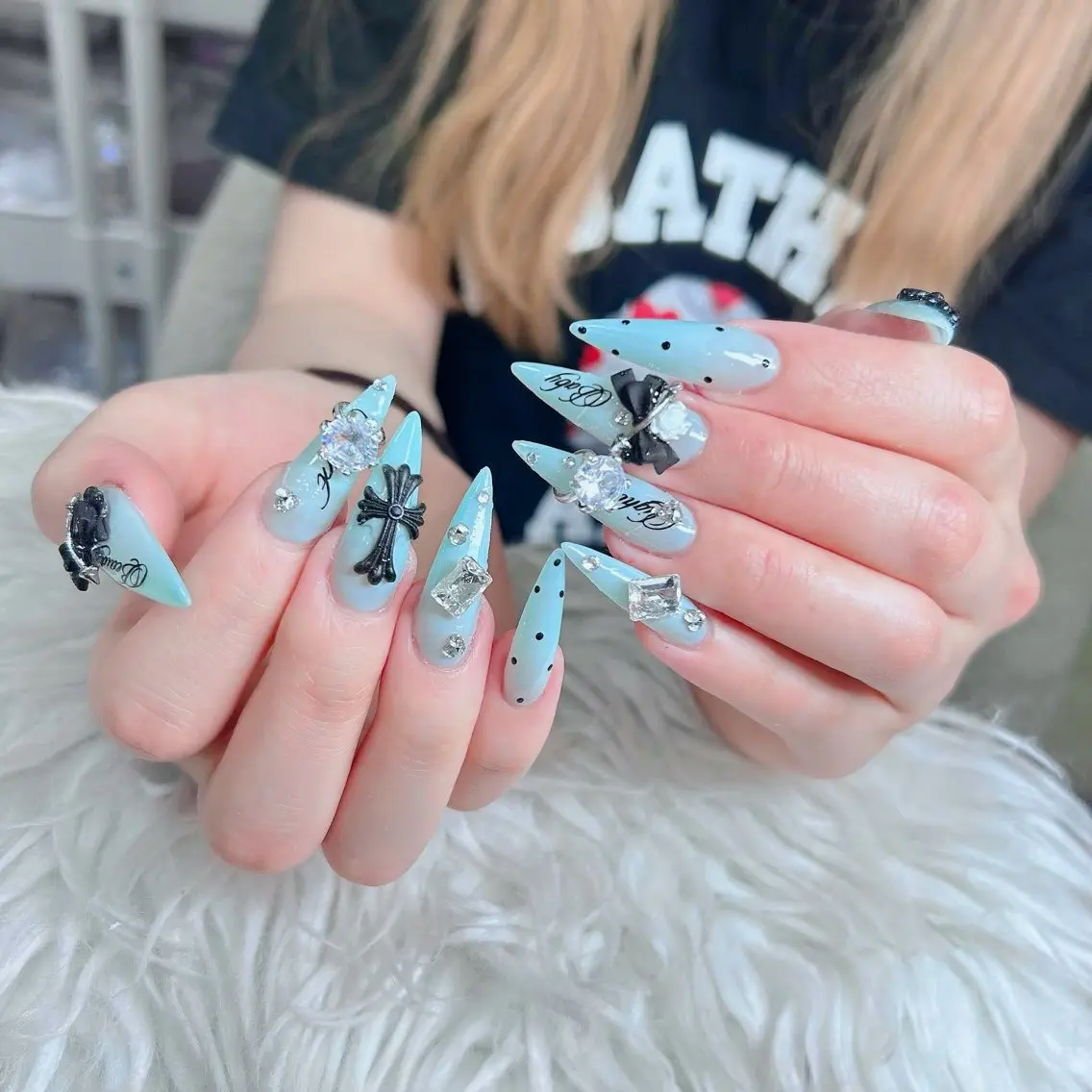 ネイル フットネイル フレンチネイル グラデーション 韓国ネイル ロングネイル ハンドネイル Hani Nail Salonのネイルデザイン