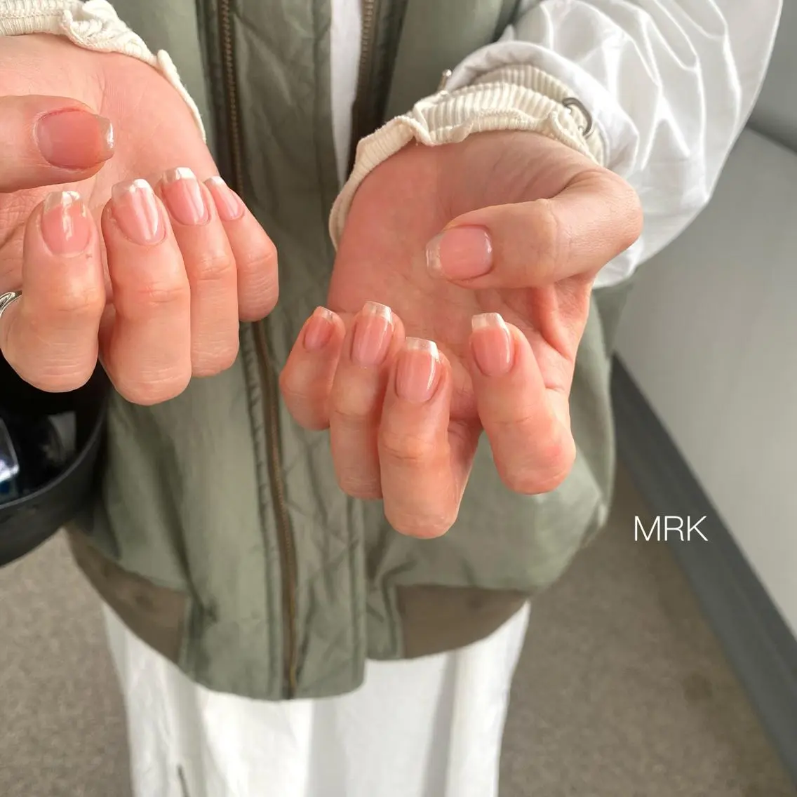 ネイル フレンチネイル ミラーネイル ニュアンスネイル MARUKO nailのネイルデザイン