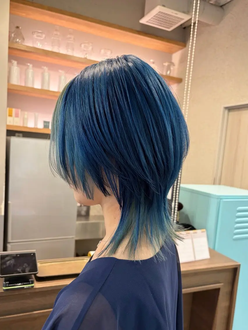 ミディアム カット ヘアカラー たなか もえなのヘアスタイル