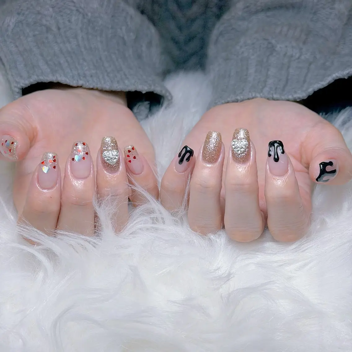 ネイル 韓国ネイル 持ち込み ニュアンスネイル ワンホンネイル ハンドネイル AKIKO NAILのネイルデザイン
