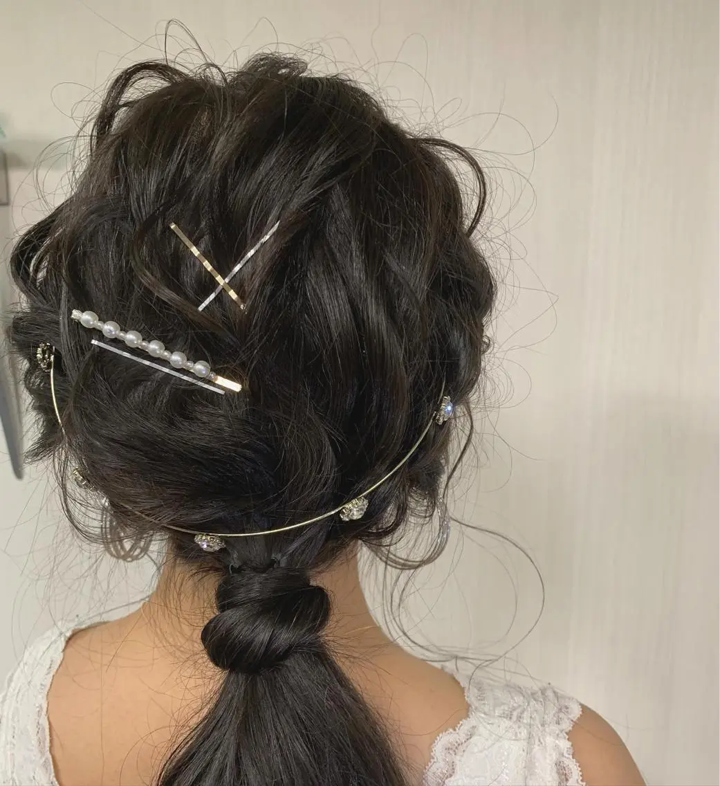 セミロング ヘアアレンジ ウスイマイコ カット/ケアカラーのヘアスタイル