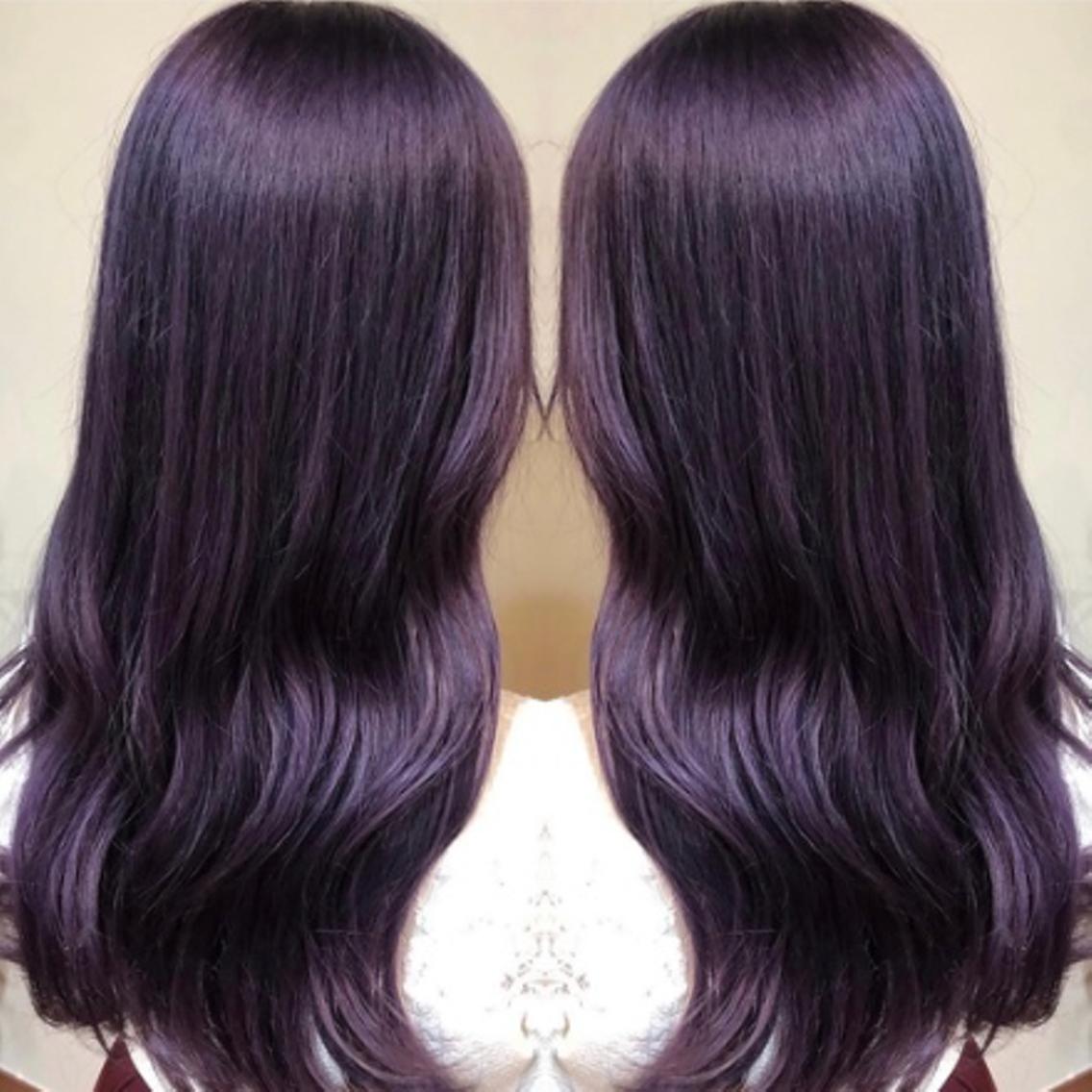 カラー ロング カット ヘアカラー トリートメント ブリーチカラー矢場町 ハイトーン 栄 平野のヘアスタイル