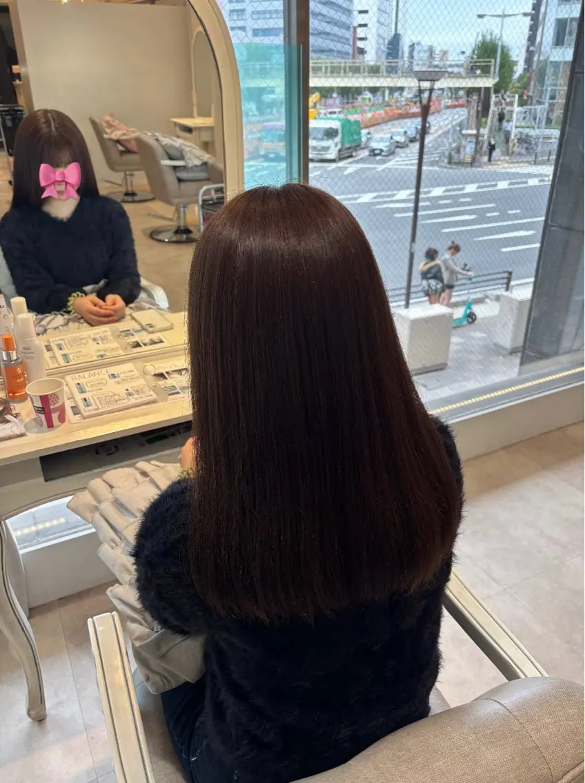 ロング カラー Crebia Honokaのヘアスタイル