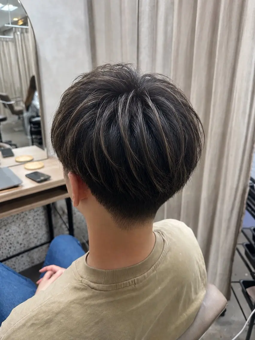ショート カット ヘアカラー ❤️可愛いハイトーン ならMINATOのヘアスタイル