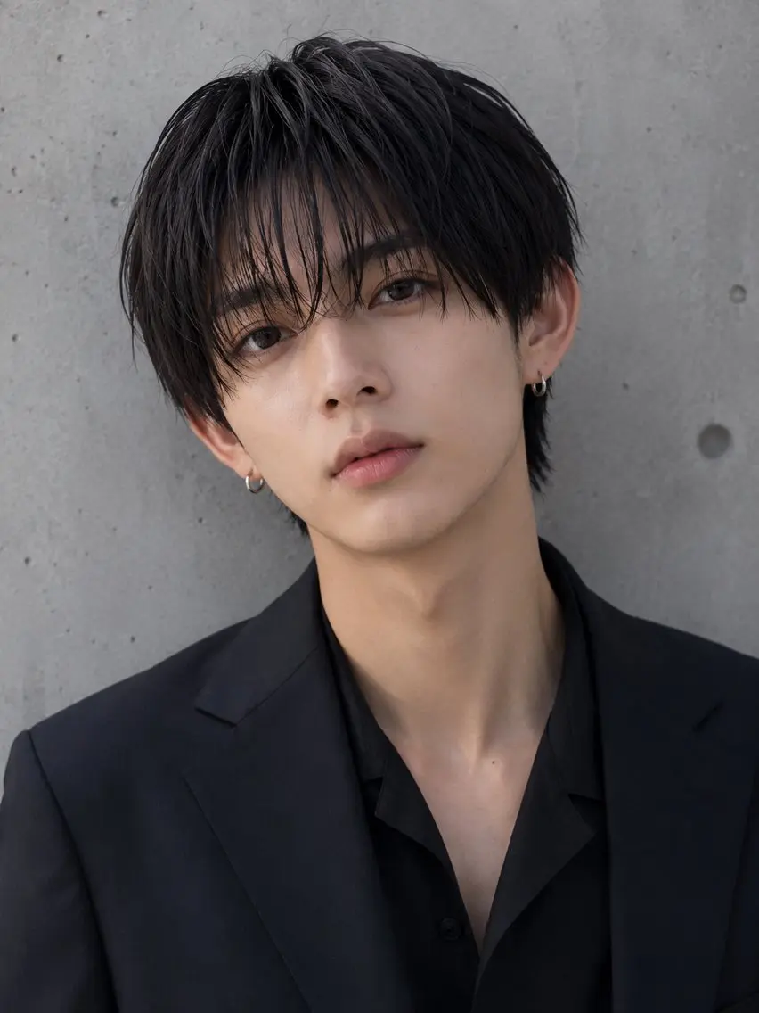 ショート メンズ マッシュ メンズパーマ シースルーバング カット 🔮メンズ縮毛矯正 メンズパーマ💎竹永のヘアスタイル