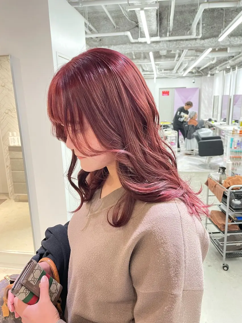 セミロング カット ヘアカラー トリートメント ヘアセット 🎗副店長/井上 竜 ブリーチ指名No.1のヘアスタイル