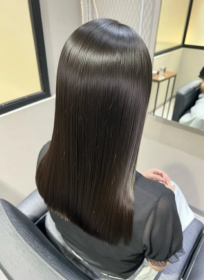 セミロング カット ヘアカラー トリートメント 🔆髪質改善❌艶髪の 仕立て人 ✨永山正太のヘアスタイル