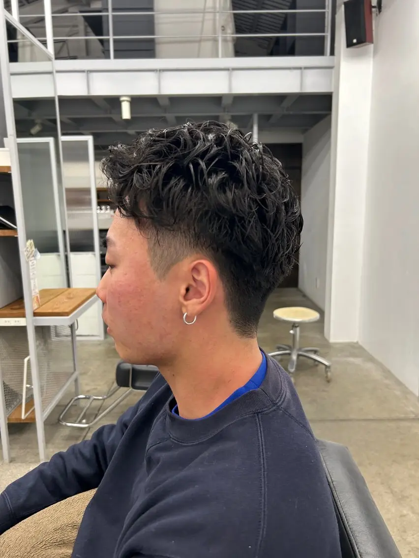 パーマ メンズ メンズパーマ 中村 里彩のヘアスタイル