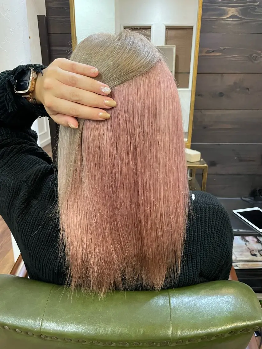 セミロング ヘアカラー 下林 雅明のヘアスタイル