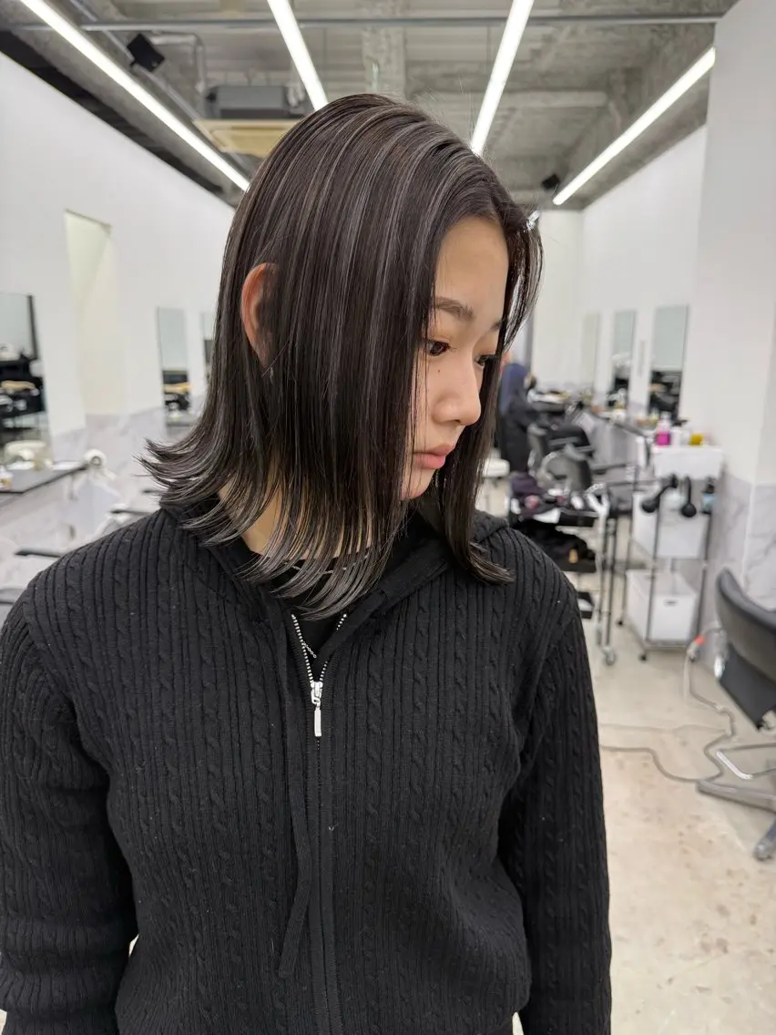 ミディアム 守山区/カット モデル募集/後藤愛空のヘアスタイル