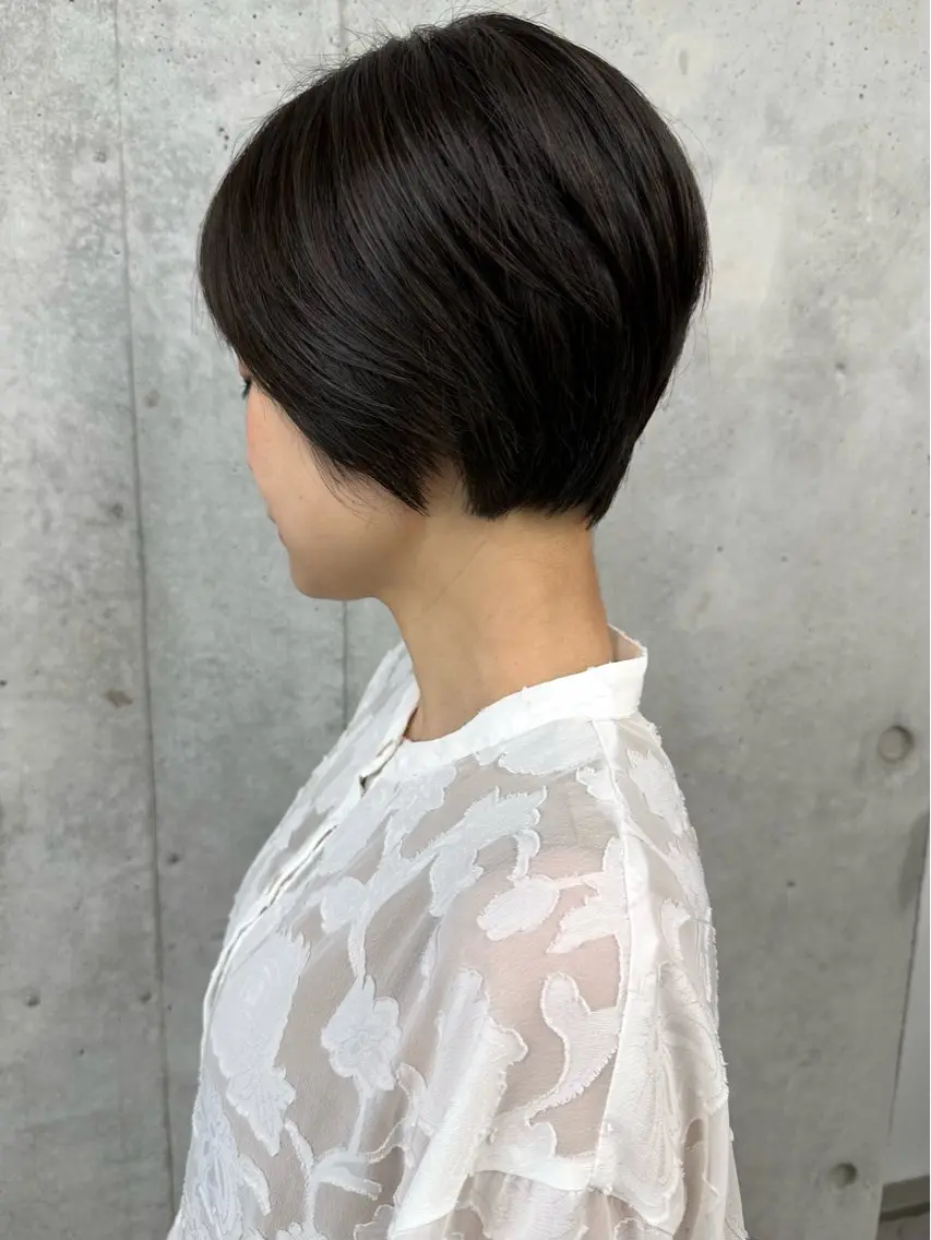 ショート カット ヘッドスパ ボブ/ゆるふわ ボブパーマ/とういのヘアスタイル
