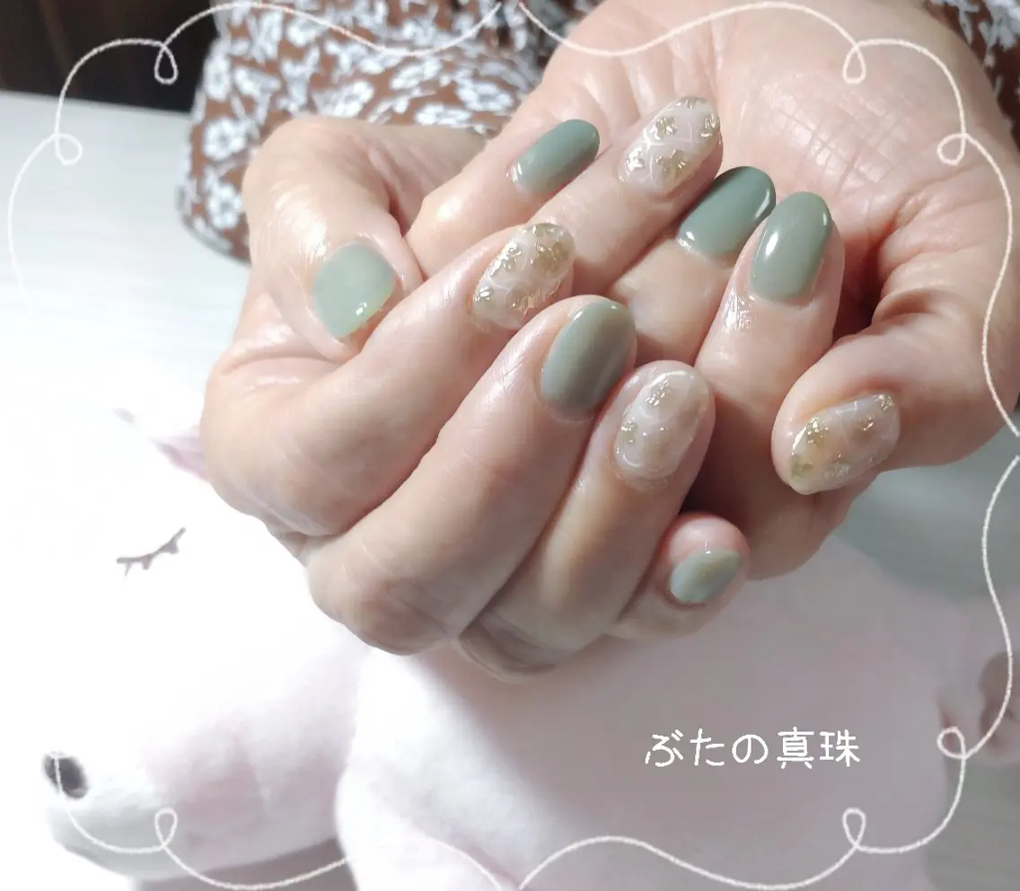 ネイル ミラーネイル ハンドネイル 林 珠里のネイルデザイン