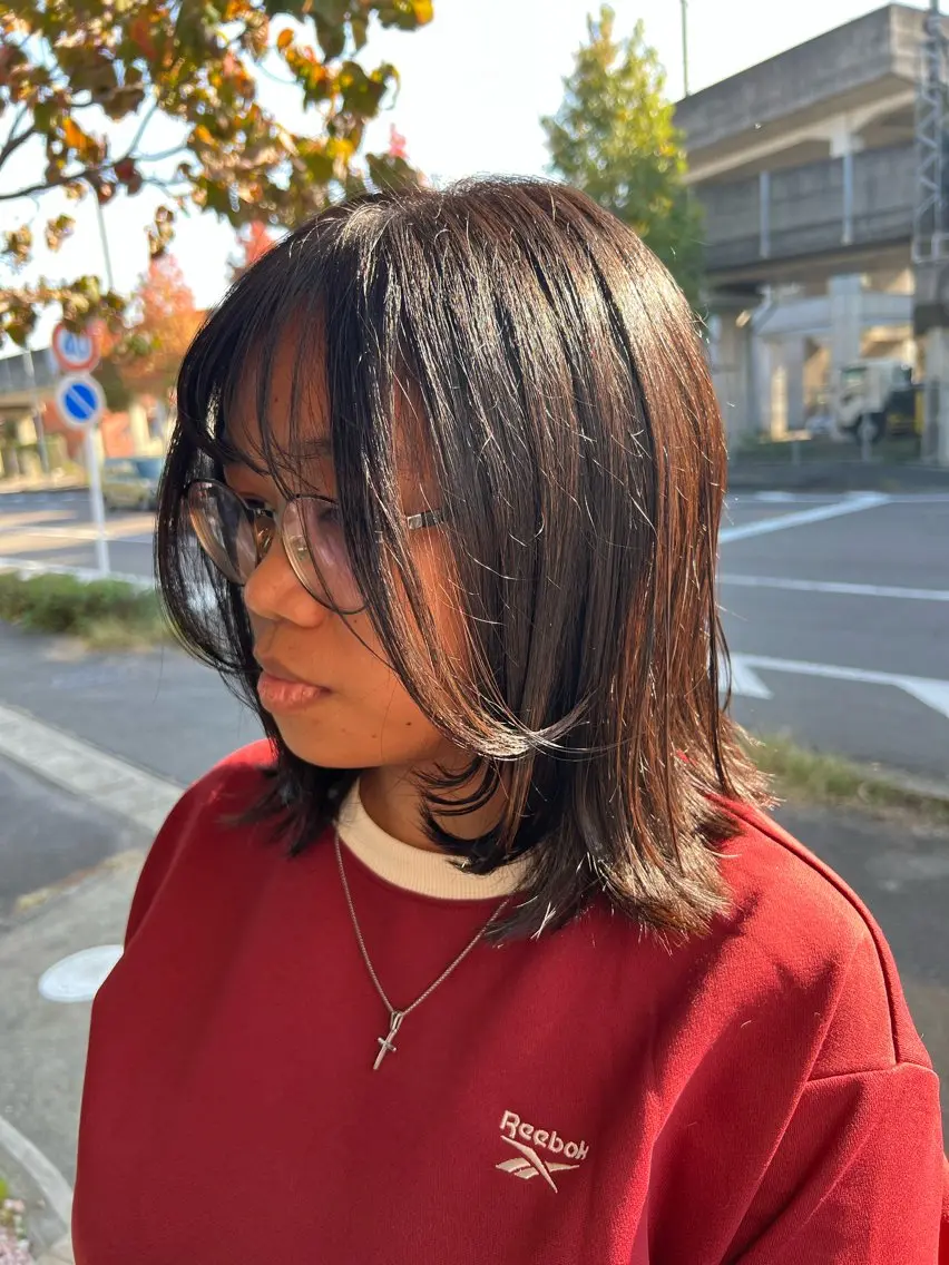 ミディアム カット cyan Amiのヘアスタイル