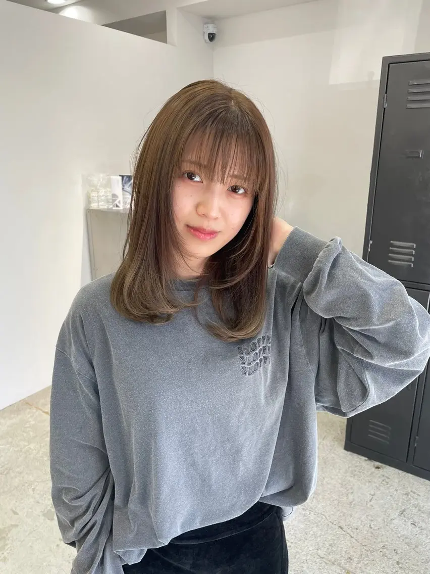 セミロング 藤田 清志のヘアスタイル