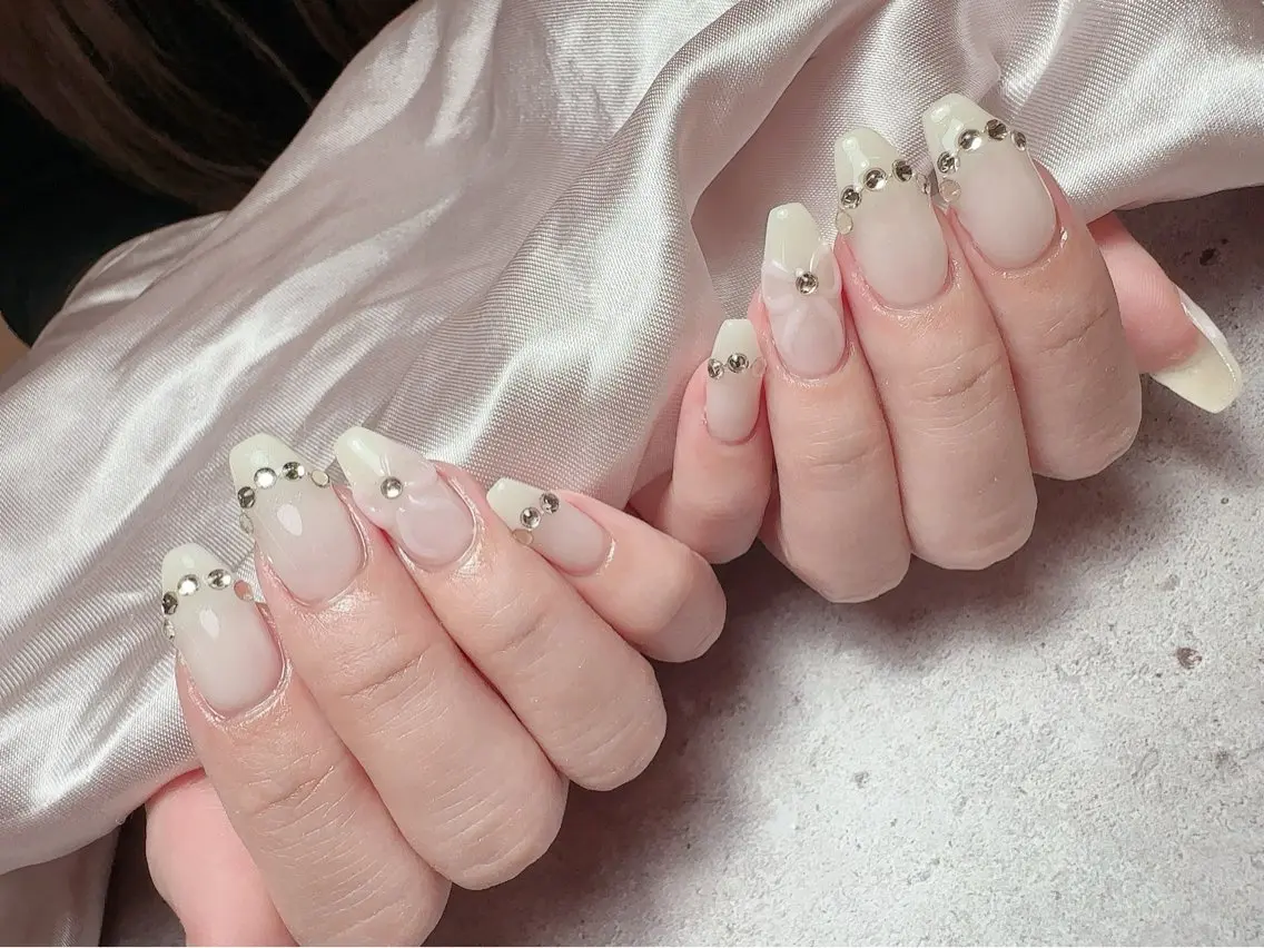 ネイル アートネイル 入学式 ハート マグネットネイル 持ち込み ハンドネイル Nailsalon Mimiy..♡のネイルデザイン