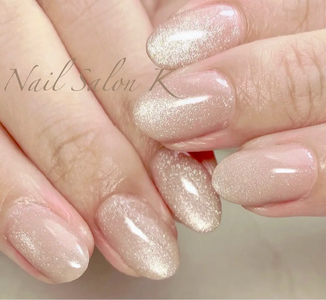 ネイル マグネットネイル オフィスネイル ハンドネイル Nail Salon K 🧸美爪育成のネイルデザイン