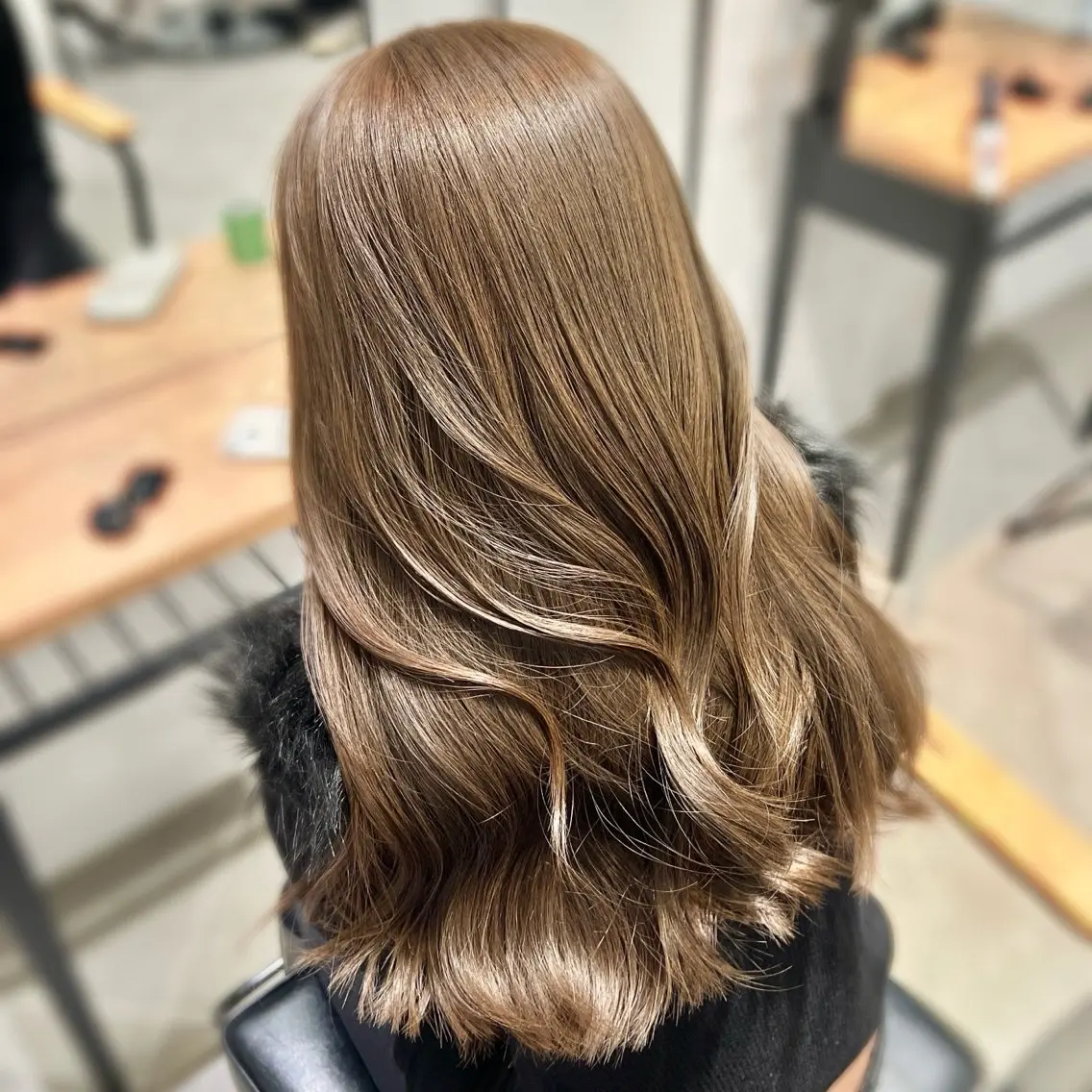 ミディアム カラー ヘアアレンジ 髪質改善/韓国ヘア 顔まわり特化yutoのヘアスタイル