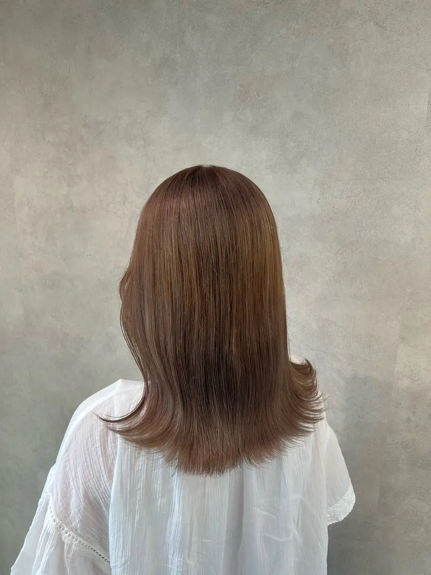 ミディアム カラー ベージュカラー ブリーチ ミルクティーベージュ ヘアカラー 透明感カラー🫧 /有野ひかりのヘアスタイル