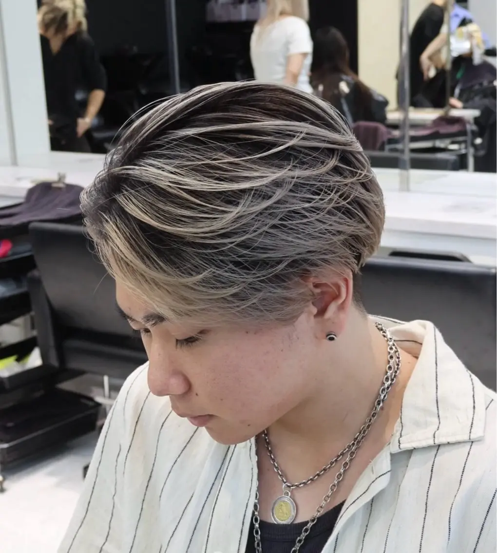 カラー メンズ カット ヘアカラー ヘアセット 【バレイヤージュ】 🔥メンズRYUTAのヘアスタイル