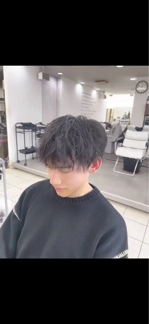 パーマ メンズカット＆ 艶カラー/有馬のヘアスタイル