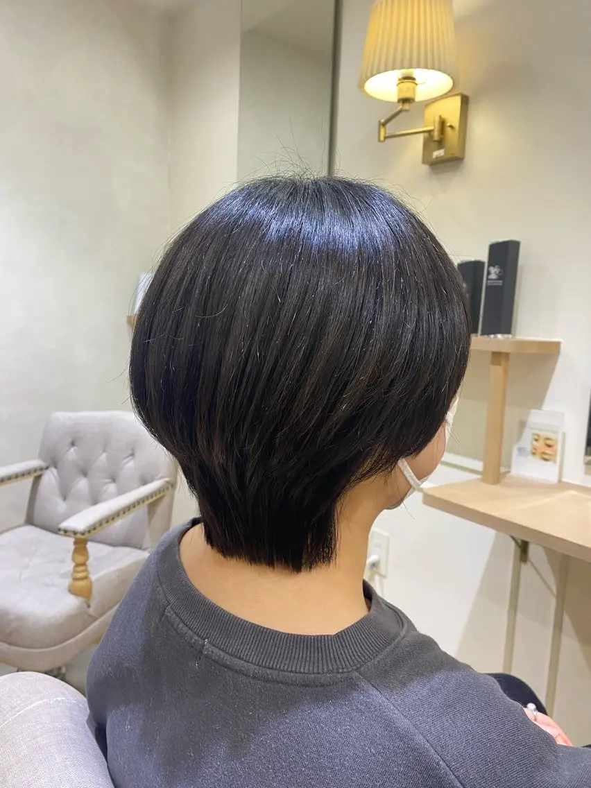 ショート ショートヘア 韓国ヘア・カラー 🩵SHIZUKUのヘアスタイル