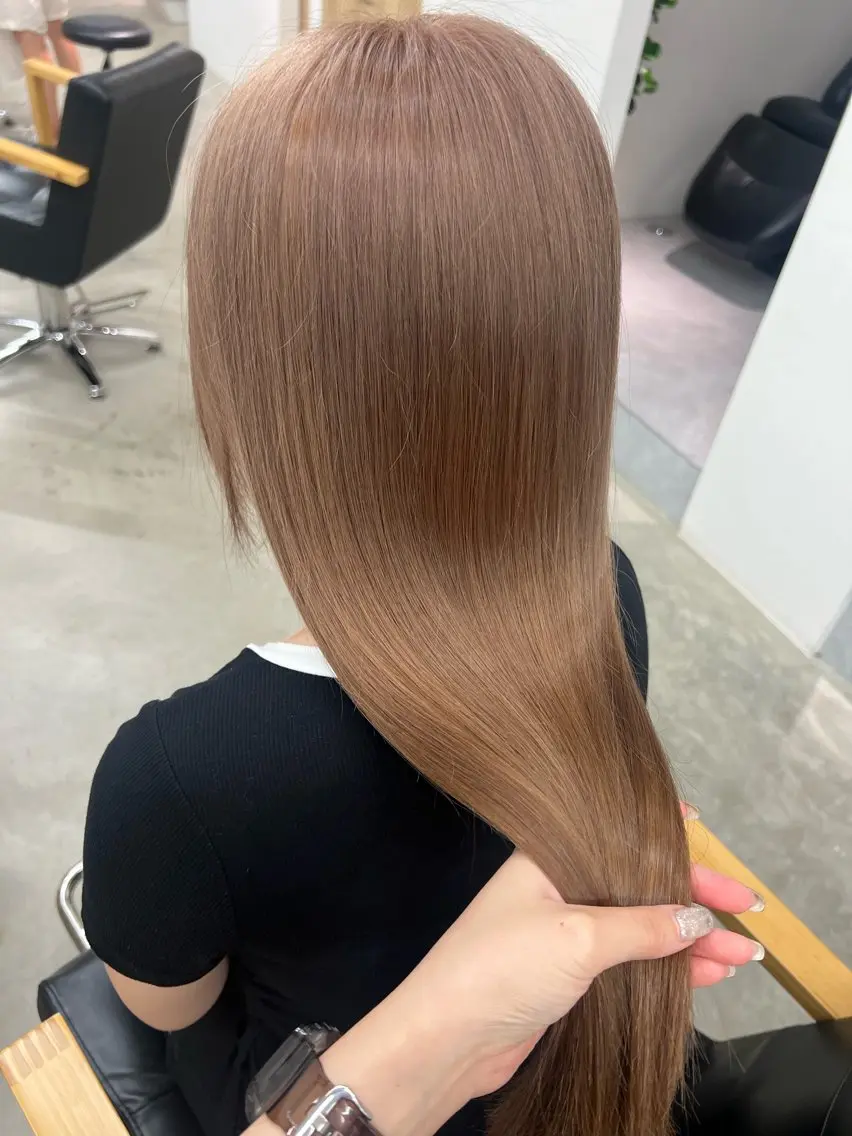 ロング 髪質改善 カット ヘアカラー トリートメント vince. moekoのヘアスタイル