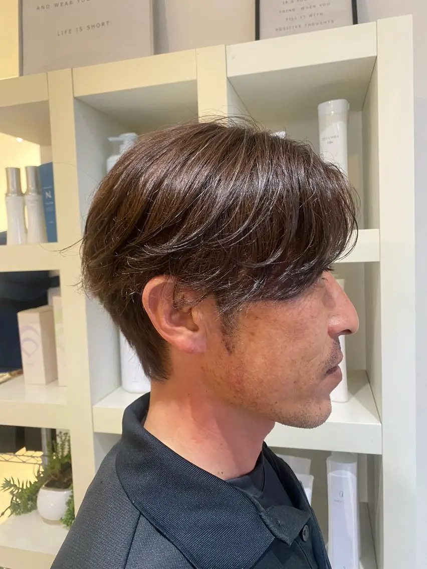 カラー ブラウンカラー ヘアカラー 三田 一希のヘアスタイル