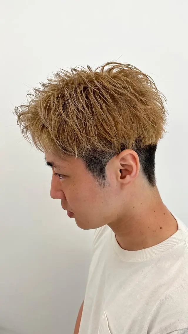 ❄️大胆なイメージチェンジ❄️メンズカット+ブリーチカラー+トリートメントの写真