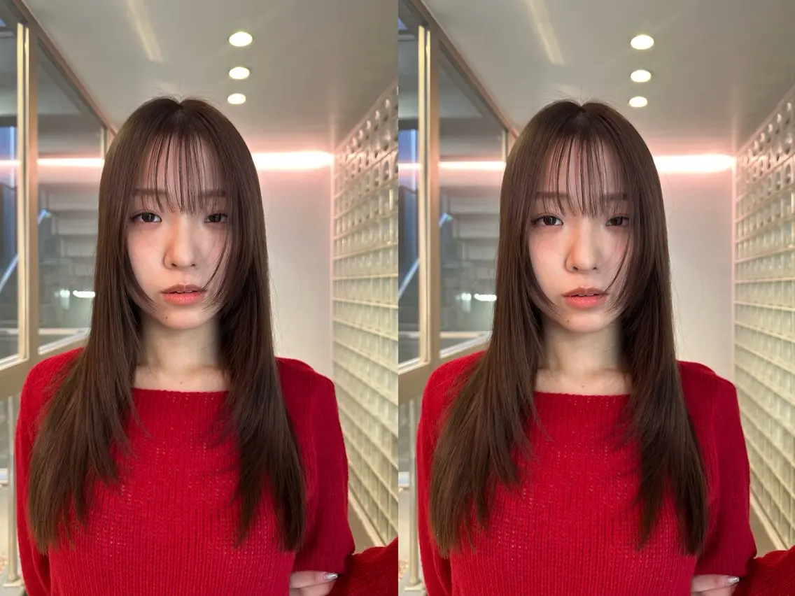 ロング カラー カット ヘアカラー MOE レイヤー/新宿三丁目のヘアスタイル