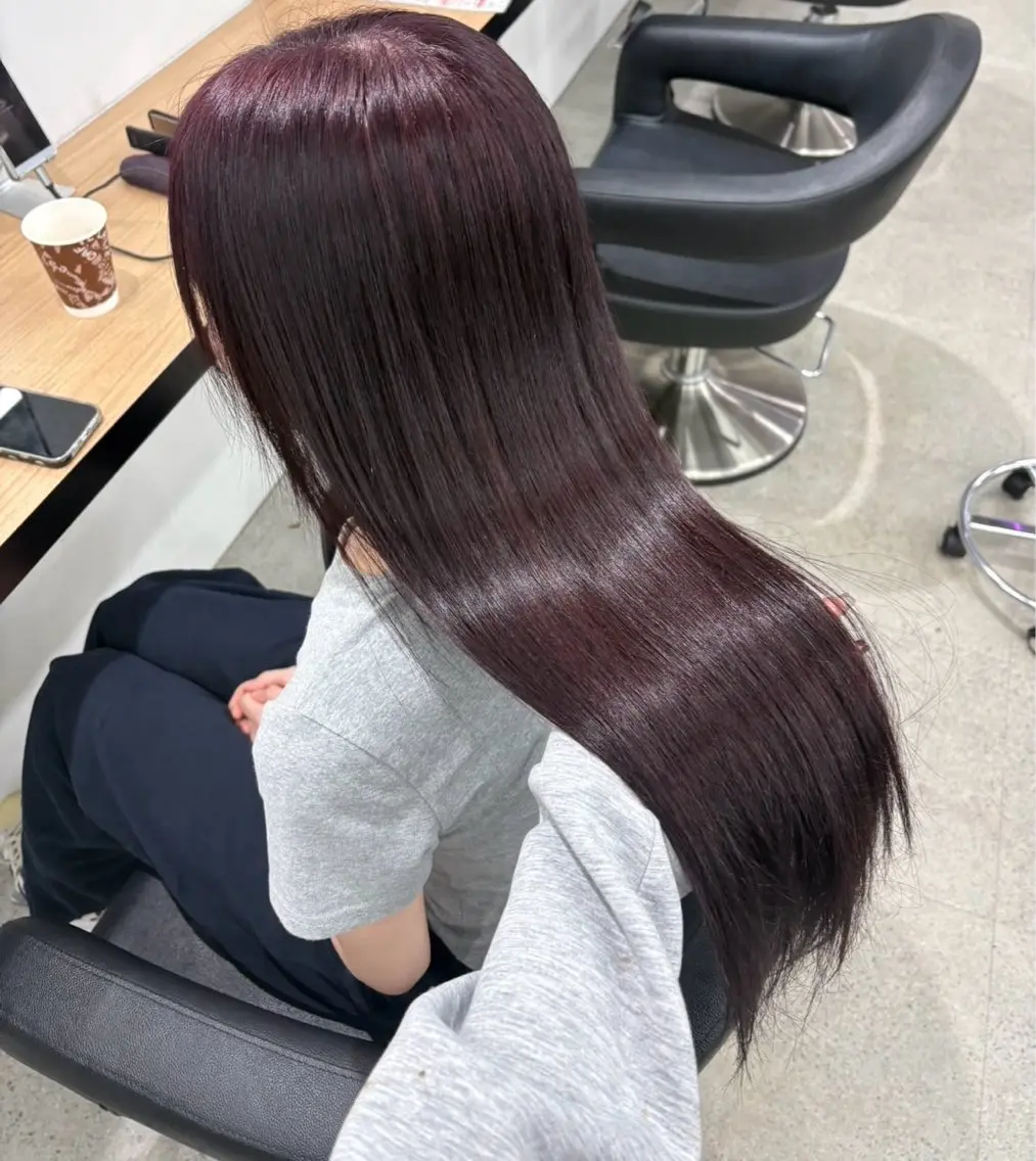 ロング ヘアカラー miku/ラベンダー 透明感カラー🪻❤︎のヘアスタイル