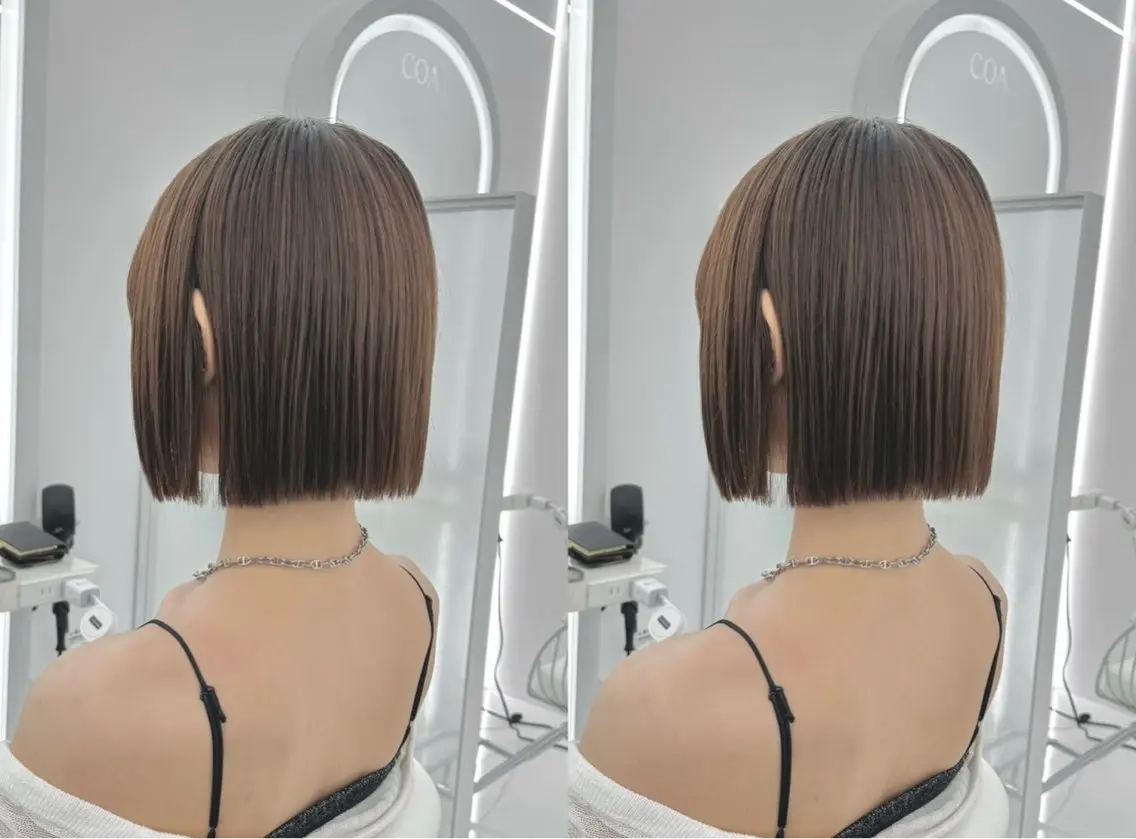 ショート カット ミディアムレイヤー 特化COA 日向のヘアスタイル