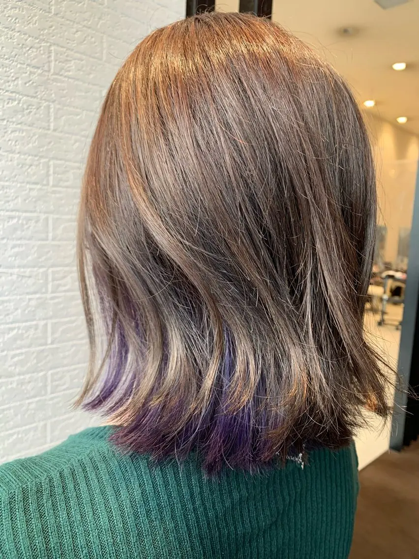 ミディアム カラー インナーカラー Earth岩槻店 YAGIのヘアスタイル