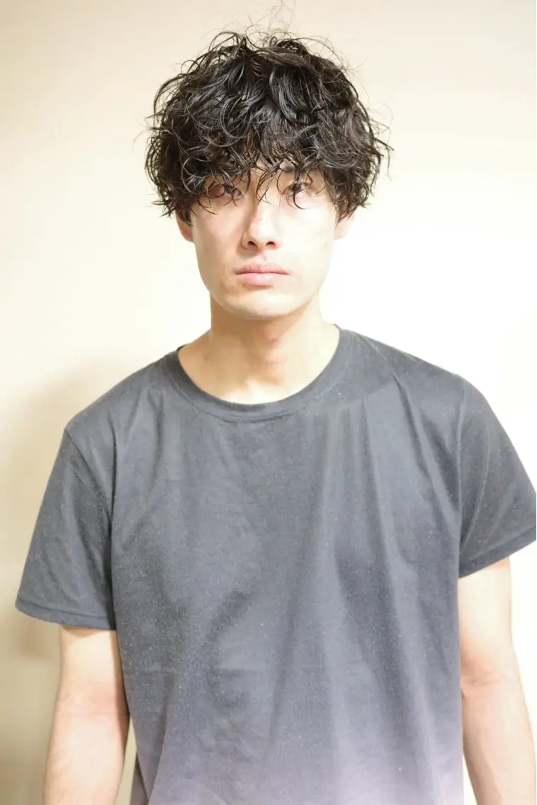 ショート パーマ メンズ メンズパーマ 浅岡 昭汰のヘアスタイル