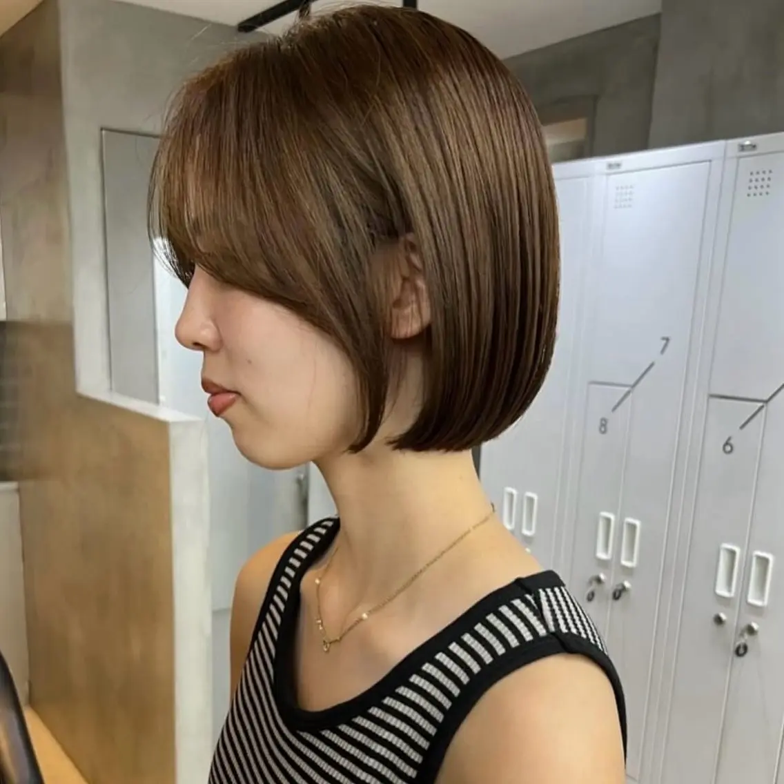 似合わせカット＋艶カラー　¥10000の写真
