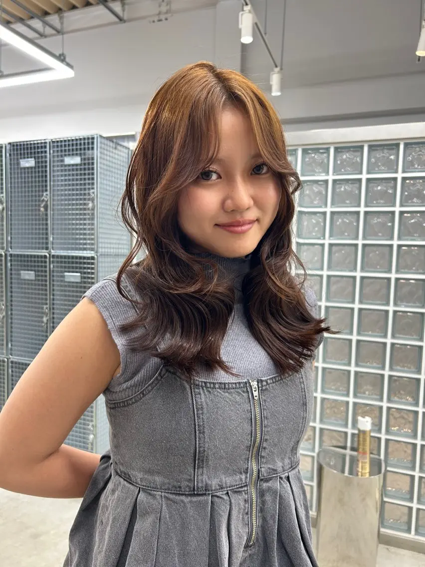 カラー ブラウンカラー 川﨑 晴菜のヘアスタイル