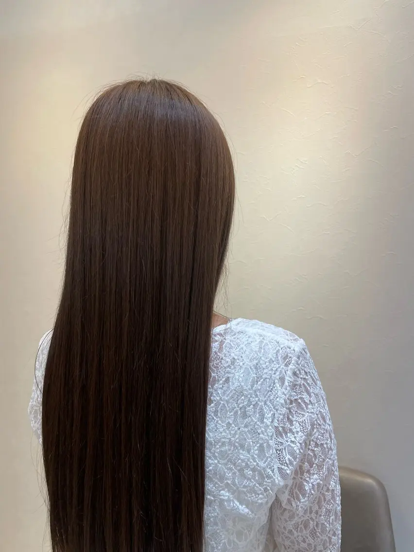 ロング カラー ベージュカラー ブリーチ 透明感カラー ブリーチなしカラー オリーブベージュ カット ヘアカラー 藤本遙/メンズカット /カラー🌟のヘアスタイル
