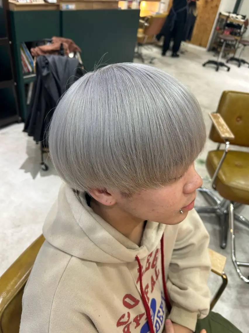 カラー ヘアアレンジ メンズ カット ヘアカラー 《外国人風ヘア特化》 早川 愛斗のヘアスタイル