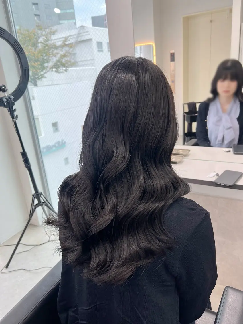 ロング カット ヘアカラー maya🇰🇷韓国 レイヤー/顔まわりのヘアスタイル