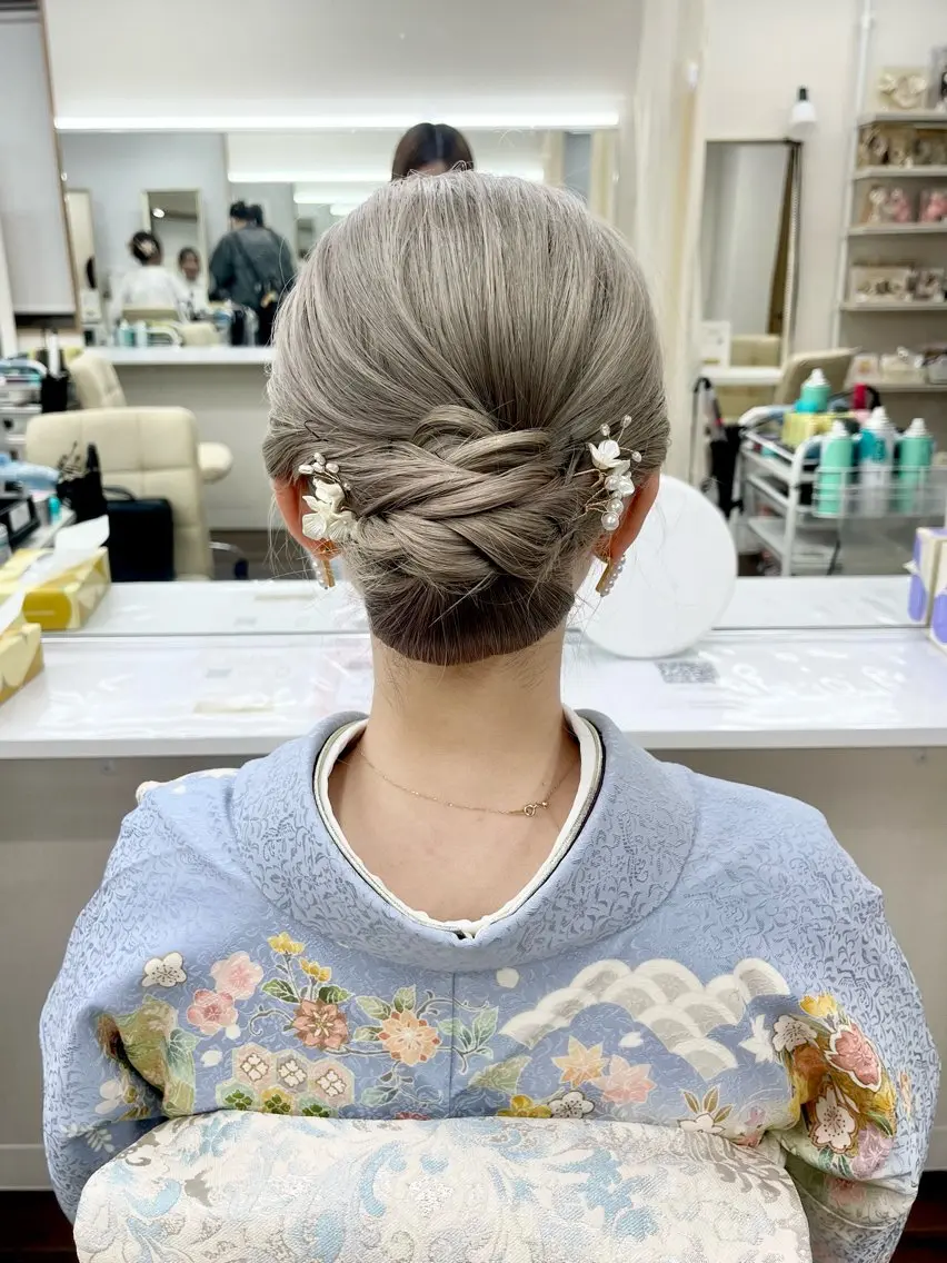 セミロング ヘアセット YUMEYAKATA 五条店のヘアスタイル
