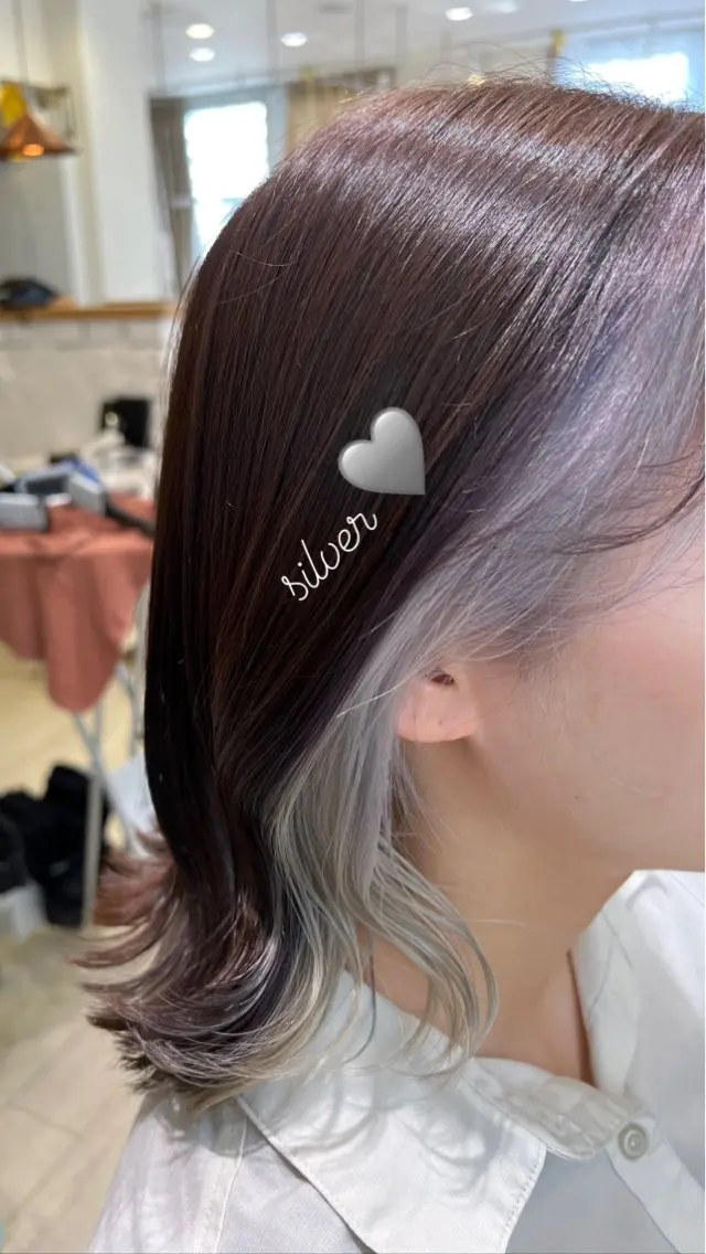 ミディアム カラー ヘアカラー melca. Amiのヘアスタイル