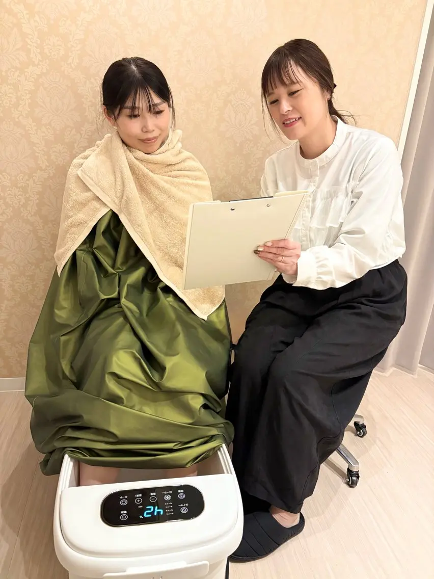 おかま直伝よもぎ蒸し®︎+おかま直伝®︎あたまほぐし45分の写真
