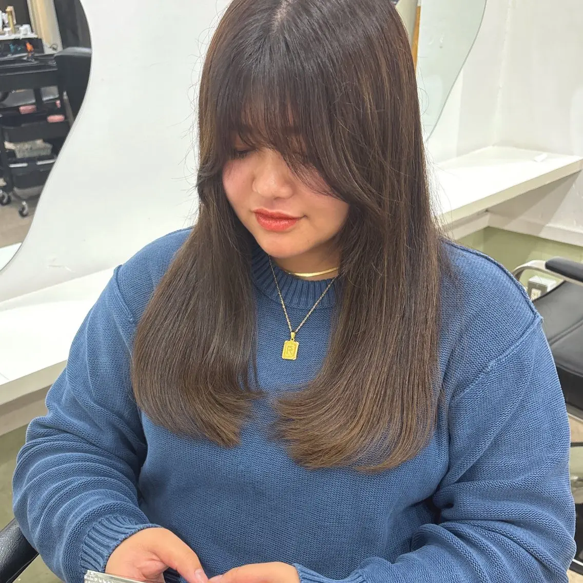 【🇺🇸海外風ヘアカット🇺🇸】レイヤーカット+トリートメントサービス🈂️の写真