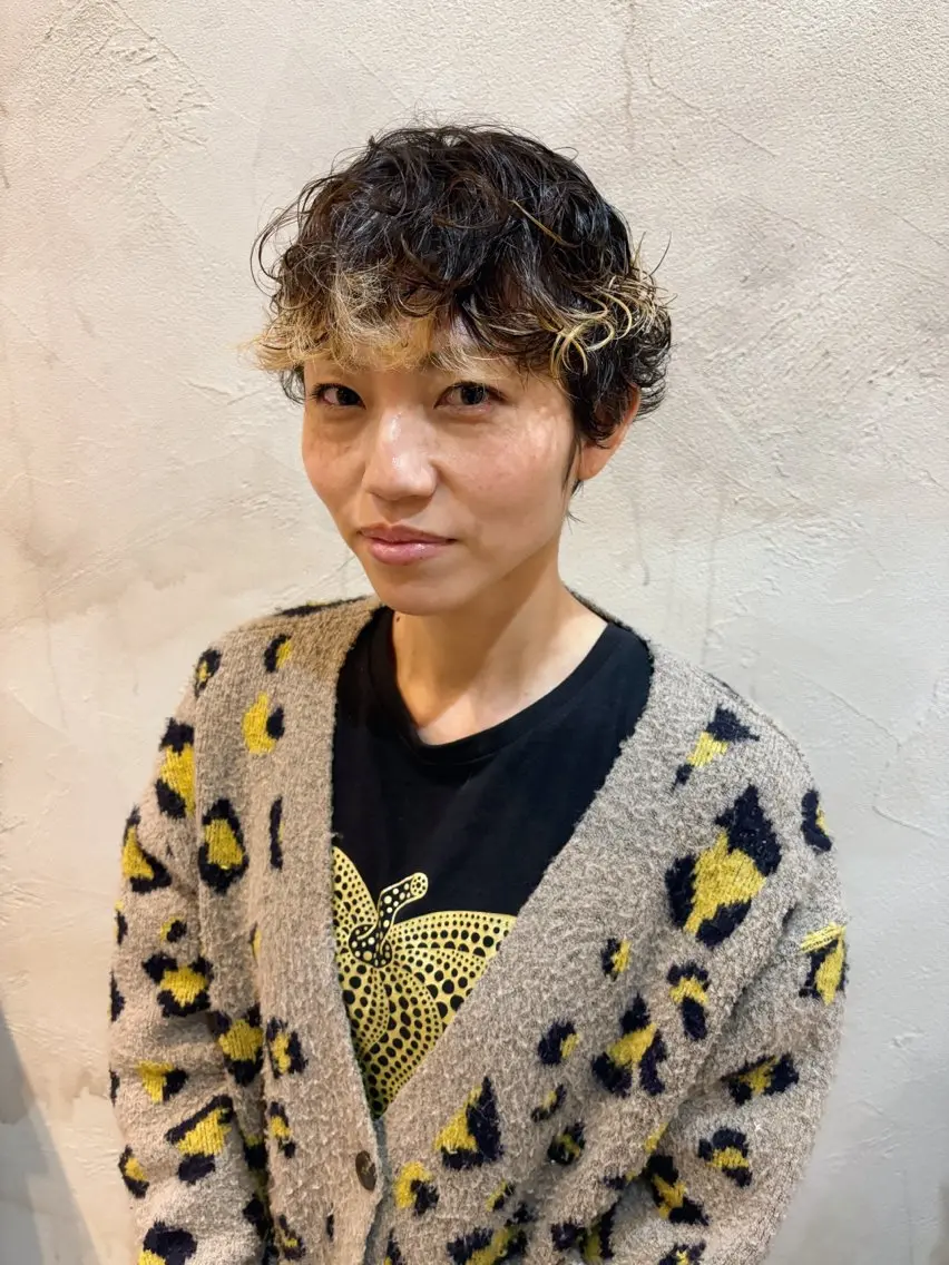 ショート パーマ 似合わせカット/ パーマ/藤田和樹のヘアスタイル
