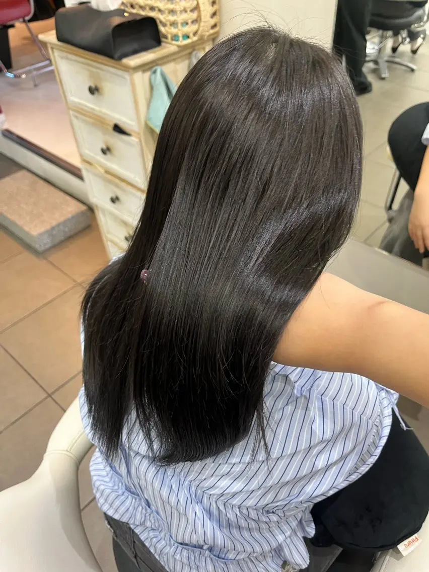 ロング カラー カット ヘアカラー 透明感カラー ショート・ツムギのヘアスタイル