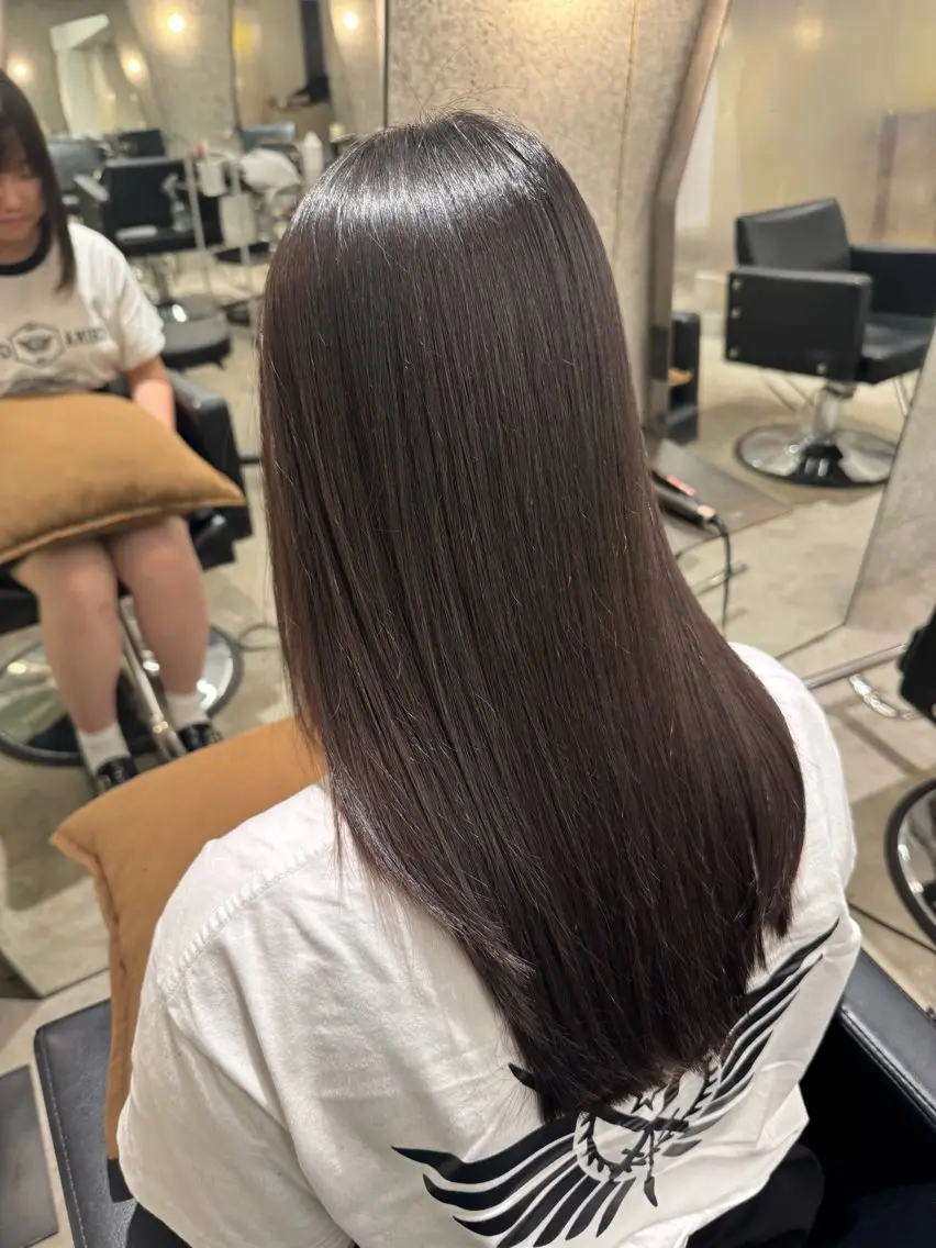 セミロング 卒業式のヘアスタイル 縮毛矯正 カット 縮毛矯正 YUMA/心斎橋/ 似合わせ垢抜けのヘアスタイル