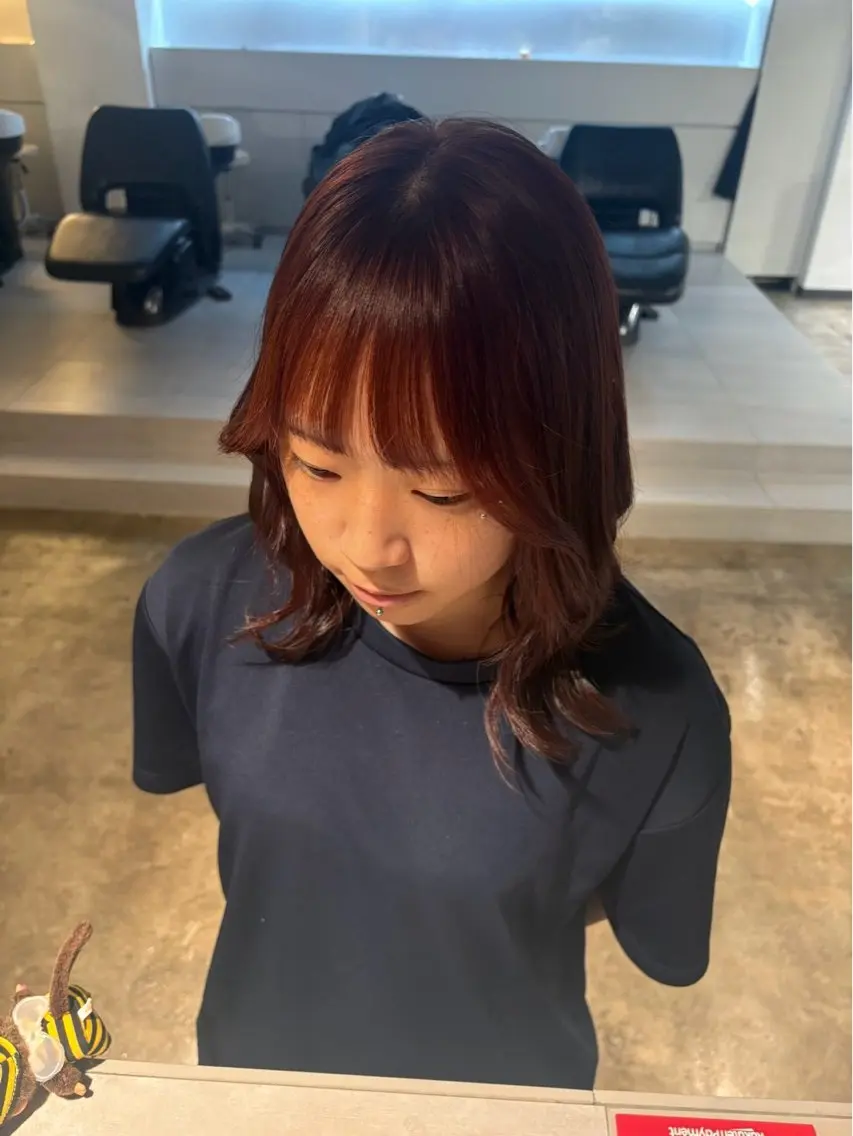 ロング カラー ヘアカラー トリートメント カラーモデル/ 透明感カラーたけるのヘアスタイル
