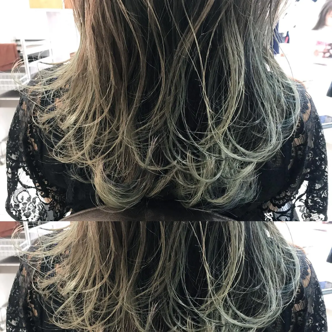 ミディアム カラー シールエクステ⭐️ オオミタクヤのヘアスタイル