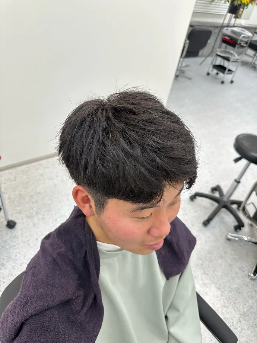 ショート カラー ヘアアレンジ メンズ カット 久米 治仁のヘアスタイル