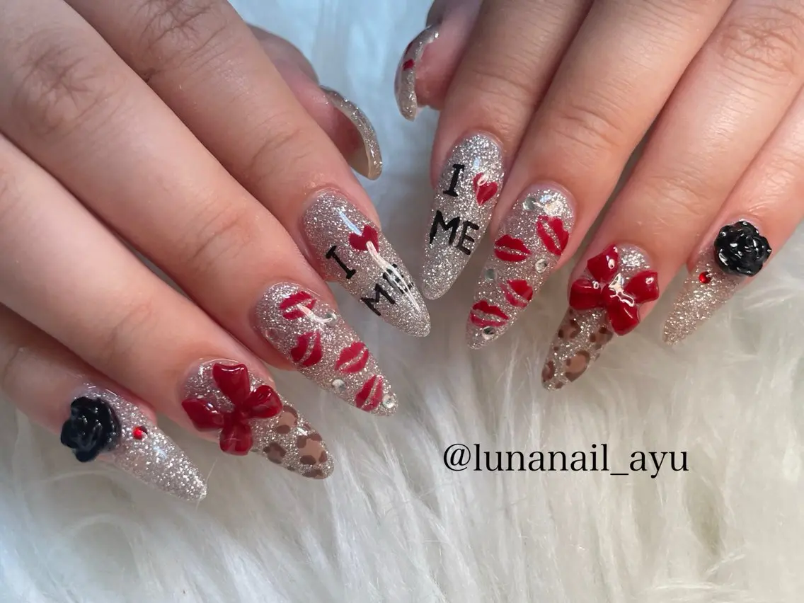 ネイル フラッシュネイル ハンドネイル LUNA NAIL ayuのネイルデザイン